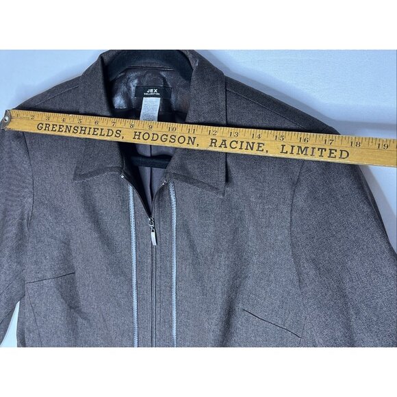 Jex Collection Women’s 2 Piece Brown Suit Skirt & Jacket Blazer Set Size 16 (46) - Picture 8 of 16